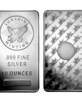 10 oz .999 Silver Eagle Bar – Sunshine Minting