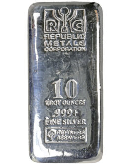 10 oz (RMC) Republic Metals Cast Silver Bar