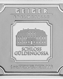 1 oz Geiger Square Silver Bar (New)