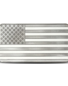 10 oz SilverTowne American Flag Silver Bar (New)