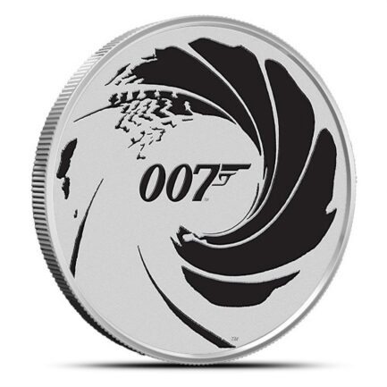 2022 1 oz Colorized Tuvalu James Bond Series