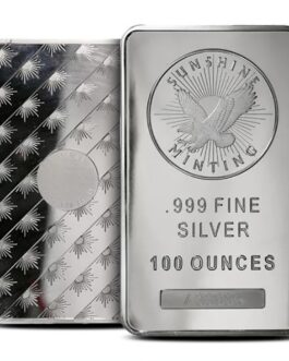 100 oz Sunshine Silver Bar (New, MintMark SI)