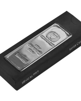 100 oz Germania Mint Cast Silver Bar (New)