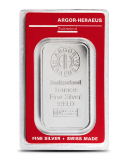 1 oz Argor Heraeus Silver Bar (New)