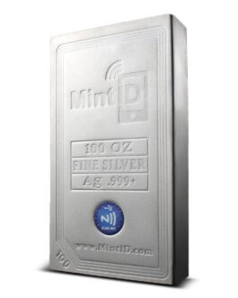 100 oz MintID Silver Bar (New)