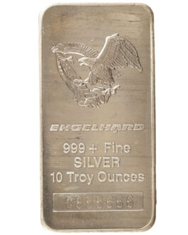 10 oz Engelhard Silver Bar (Secondary Market, Eagle Design)