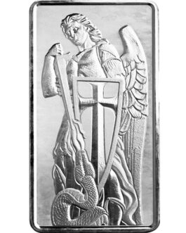 10 oz Scottsdale Archangel Michael Silver Bar (New)