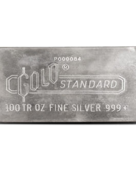 100 oz Engelhard Struck Gold Standard Silver Bar (Series 2)