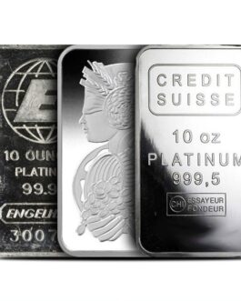 10 oz Platinum Bar (Varied Condition, Any Mint)