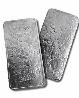 10 oz Monarch Stone Struck Silver Bar (New)