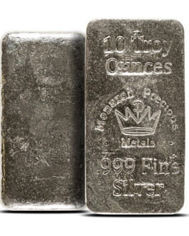 10 oz Monarch Hand Poured Stacker Silver Bar (New)